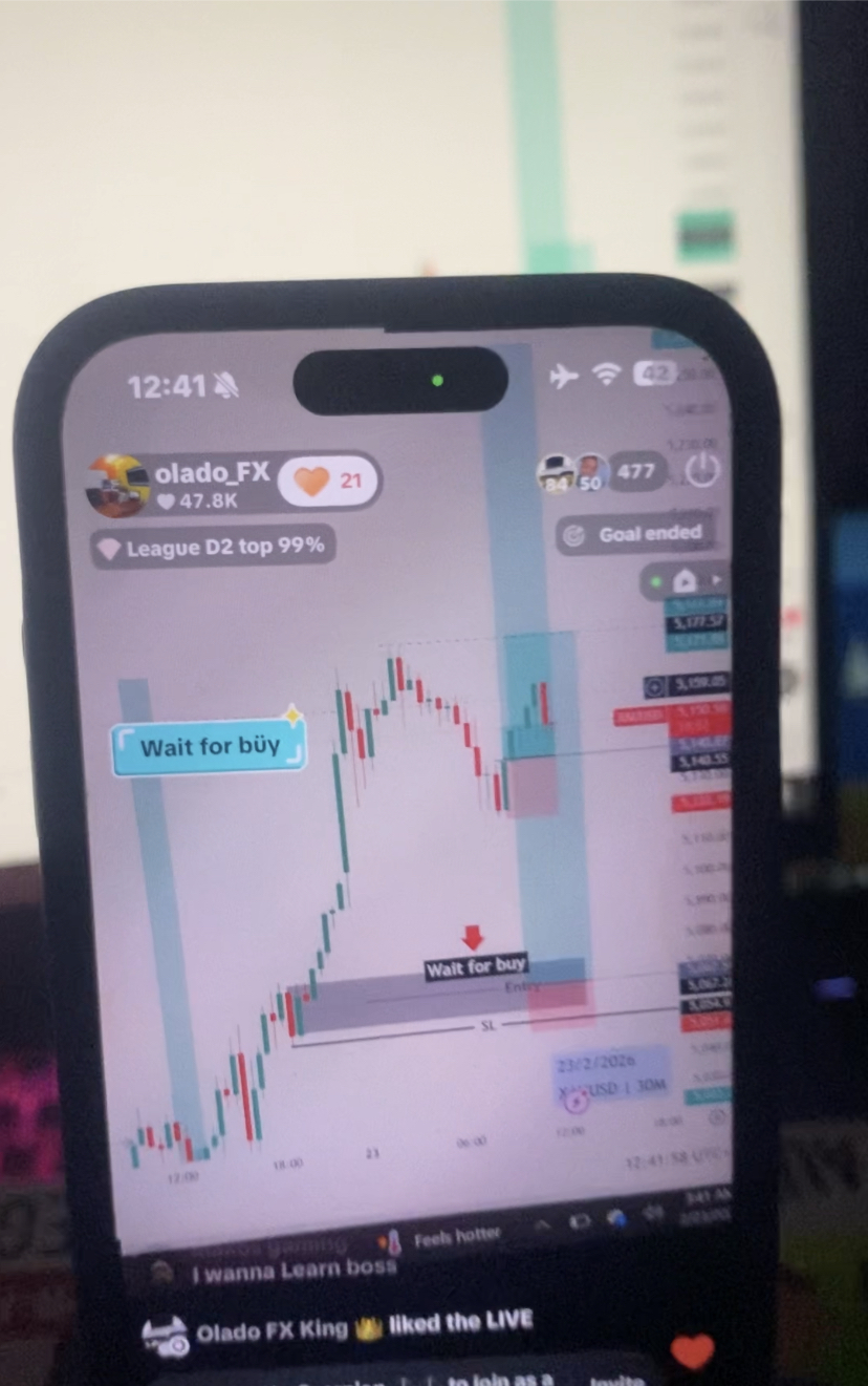 TikTok Live @olado_FX 47.8K hearts League D2 top 99%