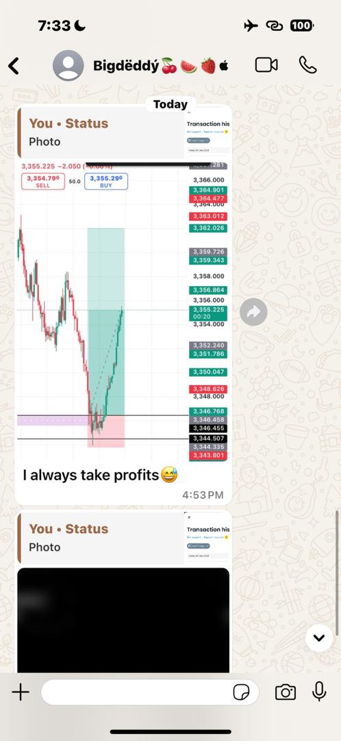 Student takes profits