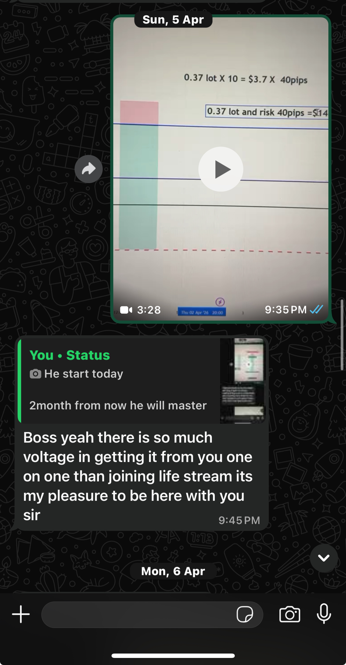 One on one testimonial